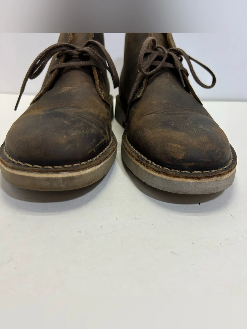 Clark’s Boots 15622 Brown Leather Chukka Boots men’s  size 8